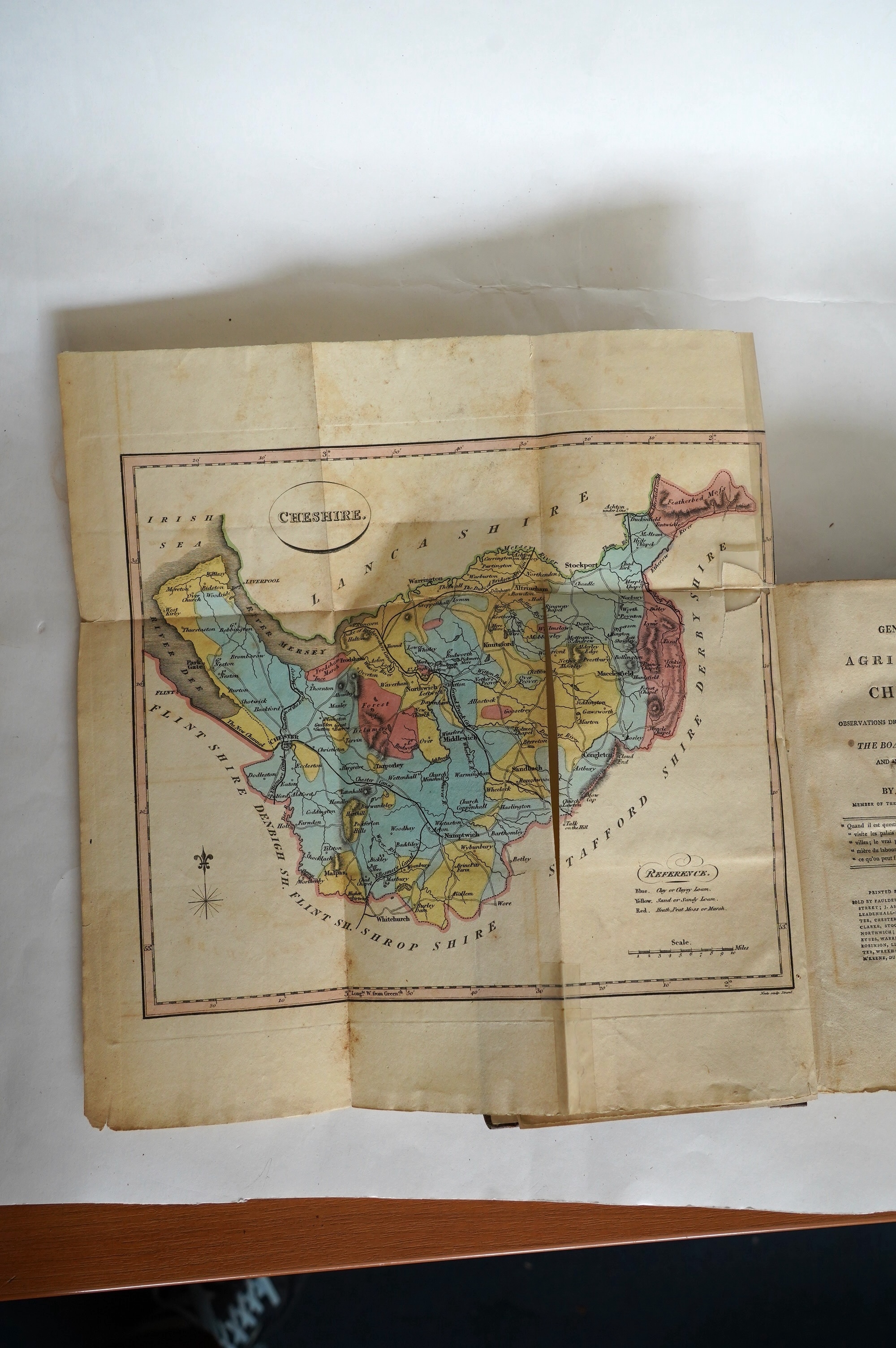 Marshall, William - The Rural Economy of Yorkshire ... 2 vols. 2 folded maps; contemp. tree calf. 1788; Holland, Henry - General View of the Agriculture of Cheshire ... a coloured folded map and 7 other plates (2 folded